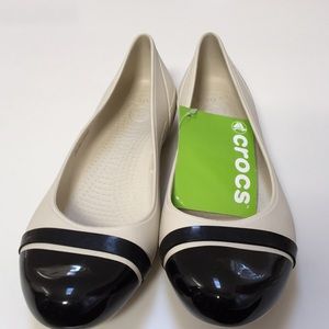 NWT Croc Ballet Flats